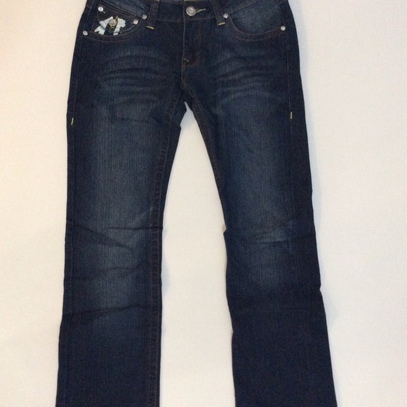 True Religion Brand - Dark wash boot cut jeans. - Picture 3 of 4